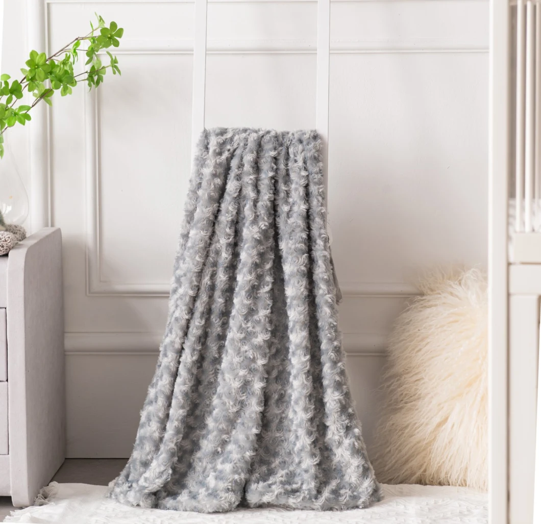 Custom PV Fleece Velvet Receiving Baby Blanket for Crib, Cot