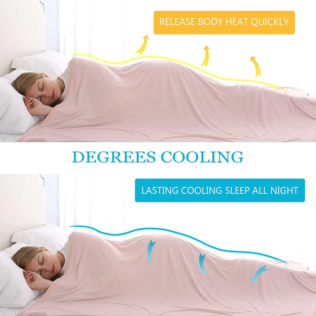 Lightweight Summer Cooling Blanket for Hot Sleeper Size Cool Blankets for Sleeping Thin Cold Soft Cooling Summer Blanket
