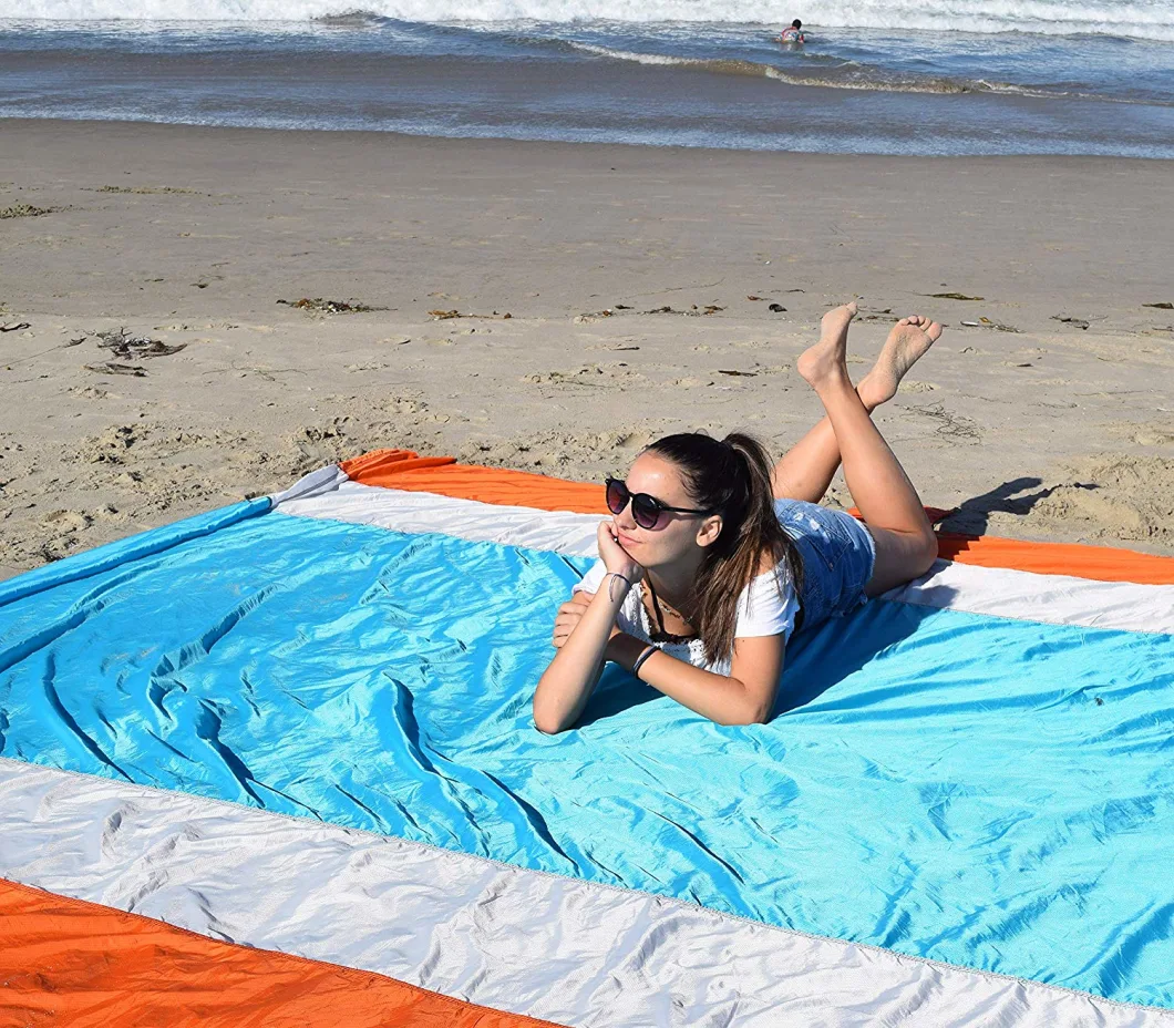 210t Ripstop Nylon Sand Free Mat Picnic Outdoor Camping Blanket Beach Blanket
